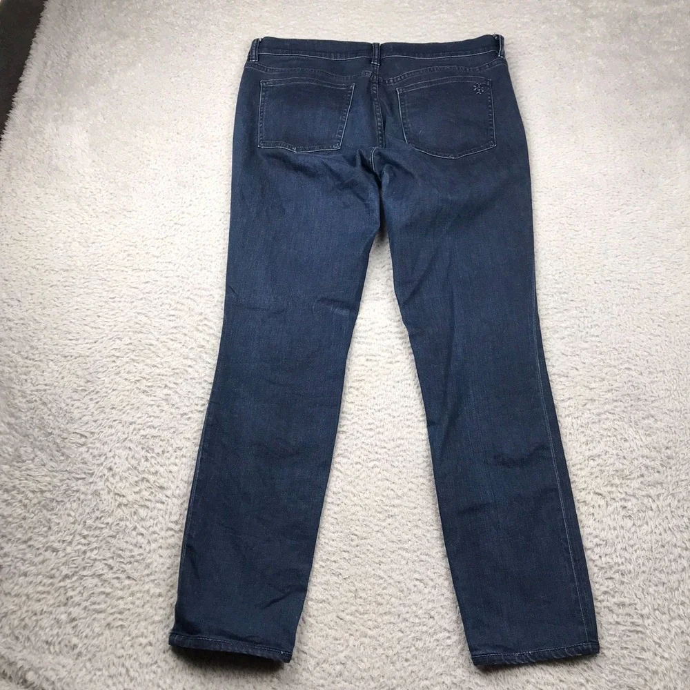 Tory Burch Leggings Jeans Womens 31 (34x29) Dark Wash Mid‎ Rise Skinny Stretch